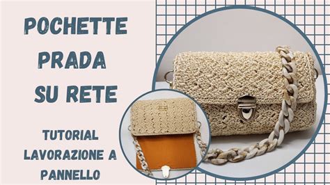 pochette cordino uncinetto punto prada|Come realizzare il punto Prada, per borsa all'uncinetto .